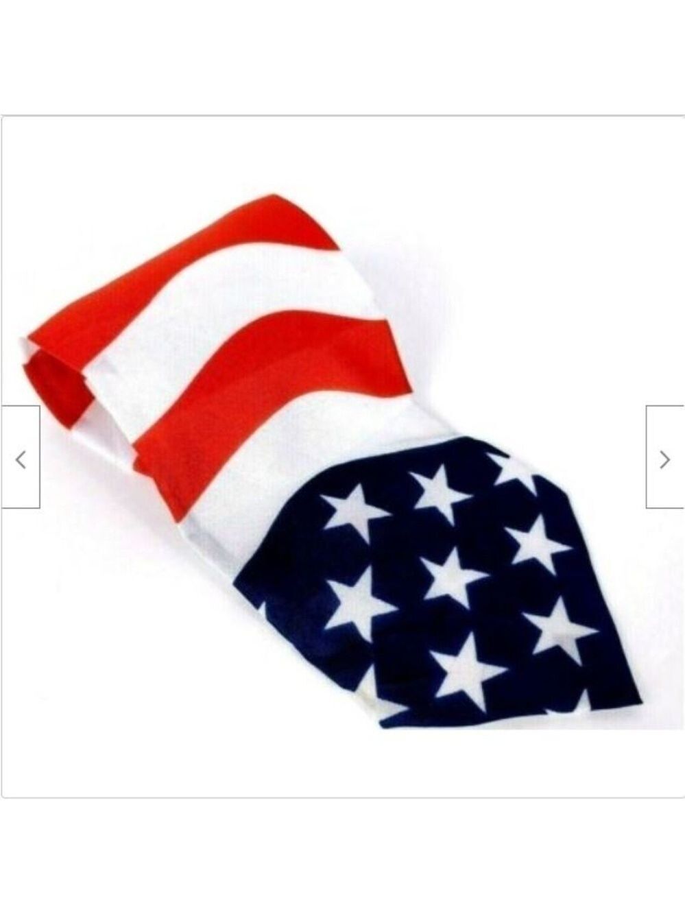 Action Of America Necktie Red White Blue Polyester